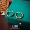 Brincos Geométricos Minimalistas Gota de Óleo Vintage para Mulheres, Únicos e Estilosos, Coleção Outono/Inverno, Acessórios de Orelha de Moda de Luxo Leve