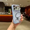 Compatible con iPhone 18 Pro Max, funda de teléfono magnética colorida con soporte, cubierta protectora Apple 17 con agujeros transpirables y tacto de piel 15