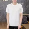 Dropshipping de ropa para hombre: Camiseta de manga corta con estampado para hombre, cuello redondo, transpirable, casual, top base de moda