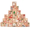 Comercio Exterior Transfronterizo Caja de Dulces Regalo de Navidad Caja de Dulces Calendario de Adviento de Navidad Caja de Manzanas Nochebuena Caja de Regalo