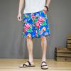 2023 Estilo Chino Verano Noreste Pantalones Cortos de Flores para Hombre Moda Casual Pantalones Cortos de Flores para Hombre Venta al por Mayor y Menor