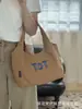 Bolso de Lona Bordado para Debajo del Brazo para Mujer, Gran Capacidad, Adecuado para Clase, Versátil Bolso de Hombro Tipo Ins Nicho para Viajar