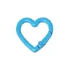 Clips de Resorte Coloridos, Anillas Abiertas Redondas, Anillas de Resorte en Forma de Corazón, Accesorios para Llaveros DIY, Conectores de Aleación