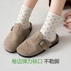 Calcetines de rizo con puntos de onda para niños primavera y verano delgados antibacterianos transpirables de algodón al por mayor con zapatos Birkenneth calcetines Joker para mujer