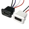 Enchufe Hembra Usb2.0 Soldadura por Presión Directa Puerto de Carga Lámpara de Escritorio para Juguetes Instrumento de Precisión Enchufe de Carga con Cable a Conector de Puerto