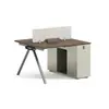 Juego de escritorio y silla de oficina para 2/4/6 personas, muebles de oficina modernos y sencillos, escritorio tipo cubículo para personal, estación de trabajo para empleados, escritorio de computadora