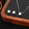 Conjunto de Brincos e Colar Weidni de Luxo Acessível, High-End, Elegante, Moderno e Versátil, Atacado para Mulheres