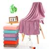 Toalla de playa de microfibra con bordado de dobladillo para jóvenes, cómoda, suave, gruesa y absorbente, para el hogar, venta al por mayor de fábrica