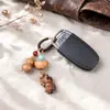 Pingente de cabaça da sorte e prosperidade em madeira de jujuba atingida por raio natural, chaveiro Pixiu, decoração de bolsa, atacado