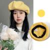 Circunferencia de Cabeza Grande Sombrero Nuevo Estilo Coreano de Verano para Mujeres Venta al por Mayor Sombrero de Pintor Tejido Fino con Banda Elástica Boina de Primavera y Verano