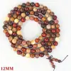 Pulsera de cuentas multi-tesoro al por mayor de fábrica, cuentas de Buda de sándalo coloridas, Wen play cuentas de madera, pulsera para hombre y mujer, joyería, bienestar de estudio
