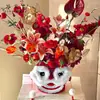 Roupas Florais 2025 Ano Novo Balde da Sorte Florido Flor de Leão Arranjo de Flores Balde Dança do Leão Abraço de Leão Balde Atacado em Estoque