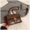 Bolso de hombro vintage plisado para mujer, novedad de invierno 2024, pequeño bolso cruzado estilo Chanel con cadena rómbica.