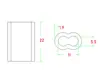Manguito de Aluminio Cable de Acero Manguito de Aluminio Hebilla de Presión para Cable Manguito Cuerda Elástica Hebilla de Aluminio Agujero Ovalado Agujero en Forma de 8 Hebilla de Aluminio