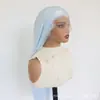 Peruca de beleza de três pontos com franja de renda 13* transfronteiriça, cabelo longo liso, repartição livre, design estiloso, em estoque da fábrica