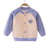 Roupas de Outono e Inverno para Crianças 2023 Cardigans Quentes para Bebês Masculinos e Femininos Tops de Primavera e Outono para Bebês Tops Únicos de Outono para Crianças