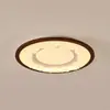 Nova Luminária de Teto para Quarto em Madeira Maciça Estilo Chinês, Luminária de Quarto Cor Nogueira Estilo Antigo, Luminária de Teto para Quarto Principal Estilo Retrô