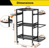Estante de Almacenamiento de Yoga Transfronterizo Cesta de Almacenamiento de Artículos Deportivos Estante de Almacenamiento Removible Estante Trolley para Almacenamiento de Equipo de Fitness