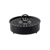 Soporte de Espiral para Mosquitos de Hierro con Tapa, Bandeja para Espirales de Mosquitos para el Hogar, Ignífugo y Anti-quemaduras con Asa, Quemador de Incienso de Espiral para Mosquitos de Uso Diario en Interiores