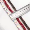 Outono e Inverno Tricolor Colorido Lã Trançada Corda Redonda Oca Ponto de Fragrância Pequeno Renda Artesanal DIY Acessórios de Cabelo Material para Tiara