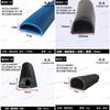 Tira de sellado denso tipo D semicírculo hueco a prueba de polvo Impermeable Tira de goma EPDM tipo D caja de distribución tira densa