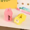 Sacapuntas de Dibujos Animados Labubu de Celebridad de Internet Transfronterizo Sacapuntas Manual Mini para Estudiantes Sacapuntas de Muñeca de Plástico Blando Duradero