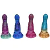 Dildo de Animales Simulados con Forma Especial, Pene Alienígena, Juguetes Sexuales Masculinos y Femeninos, Tapón Anal Manual de Silicona Suave