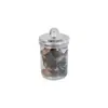 Bote Transparente para Alimentos de 600 ml con Tapa de Aluminio Tapa de Perla Frutos Secos Snacks Pepinillos Fruta Confitada Frasco Sellado Botella de Boca Ancha para Mascotas