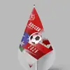 Banderas Pequeñas de Mano Personalizadas Banderas Rojas Pequeñas Publicitarias Personalizadas Banderas Pequeñas de Mano de Colores Impresión Personalizada DIY