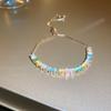 Pulsera Geométrica Redonda de Flor de Zirconia Transfronteriza Europea y Americana Estilo Retro de Moda Pulsera Joyería de Lujo Ligero Al por Mayor
