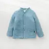 Ropa de abrigo suave glutinosa cálida chaqueta acolchada de algodón chaqueta acolchada de algodón para niños niños y niñas forro acolchado ropa de invierno para niños
