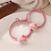 Corda de Cabelo Desenho Animado Gato Estrela Fofa Corda de Cabeça de Menina Casal Melhor Amigo Estudante Tendão de Borracha Namorado Anéis de Cabelo Estilo Mori