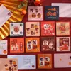 Tarjeta de felicitación de Año Nuevo 2026 Año del Caballo Día de Año Nuevo Festival de Primavera Tarjeta Pequeña en Blanco para Niños Postal Handwrittenos de Año Nuevo DIY