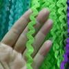 Cinto de Renda Ondulada de Polipropileno Multicolorido de 5mm Cinto de Renda Marinheiro Cinto Curvado em S Acessórios de Fitas para Roupas