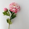 Flor Artificial de Peonía de Gama Alta con 2 Cabezas Decoración de Sala de Estar Estilo Chino Flor Artificial Centro de Mesa Ramo de Peonías