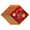 Decoraciones para Fiesta Temática del Día de San Valentín, Platos de Papel con Forma de Corazón, Vasos de Papel, Servilletas de Papel, Vajilla Desechable, Decoración de Ambiente para Banquete de Bodas