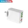 Cargador de teléfono móvil multiinterfaz 2Tipo-c PD 4USB cargador de viaje cabezal de carga 3.1A venta al por mayor transfronteriza