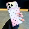 Funda para teléfono móvil de lunares degradados adecuada para Apple 18 Pro Max, iPhone 17 Pro, simple 16P con correa de mano, 15 estilo coreano