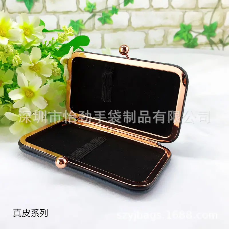灰色小号真皮化妆包-