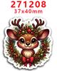 Nuevo parche de resina acrílica 2023, moño, adorables pegatinas decorativas para refrigerador PR271202