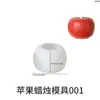 Flor de Amapola 3D Manzana Pera Melocotón Calabaza Fruta Verdura Aromaterapia Yeso Vela Adorno Molde de Silicona