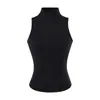 Atuendo de alta gama, elegante para mujer: un top sin mangas de corte ajustado, un cárdigan y una falda midi entallada - un conjunto de tres piezas perfecto para figuras petite