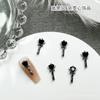 Joyería de uñas tejida a crochet estilo oscuro cruz de metal corazón calavera joyería de aleación para uñas accesorios de diamantes para uñas