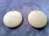 Coreano Retro Handmade DIY Brincos Material De Madeira Orifício Lateral Peça Redonda Brincos Brincos Brincos Brincos Acessórios para Mulheres