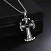Collar con Colgante de Cruz Estilo Barroco Nuevo Retro Europeo y Americano Hip-Hop Versátil Personalizado Joyería para Hombre y Mujer