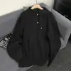 Suéter de Punto de Color Sólido con Botón Irregular para Hombre Versátil Moderno Nuevo Simple Estilo Perezoso Diseño de Moda Manga Larga