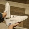 Zapatos de Hombre Zapatos Blancos Primavera y Otoño Bordados Casuales Piernas Zapatos Perezosos Slip-on Deportivos Zapatos de Tabla Moda Nueva para Hombre