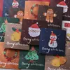 Tarjeta de felicitación navideña estilo retro, nueva, engrosada, de alta gama, simple, para mensaje de regalo escrito a mano, tarjeta para ramo, Nochebuena