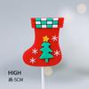 Decoração de bolo de Natal 2024 urso coelho cartão anel de grama folhas chuva seda véspera de Natal festa de feriado plug-in