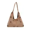 Bolso Tote Casual de Moda de Gran Capacidad con Textura Sencilla, Bolso de Hombro Estilo Nuevo, Bolso de Mujer de Moda Otoño e Invierno 2026